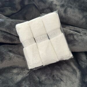 Bellame White Bamboo Wash Cloths Luxurious Bath Essentials
